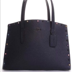 Coach Charlie rivet carry all